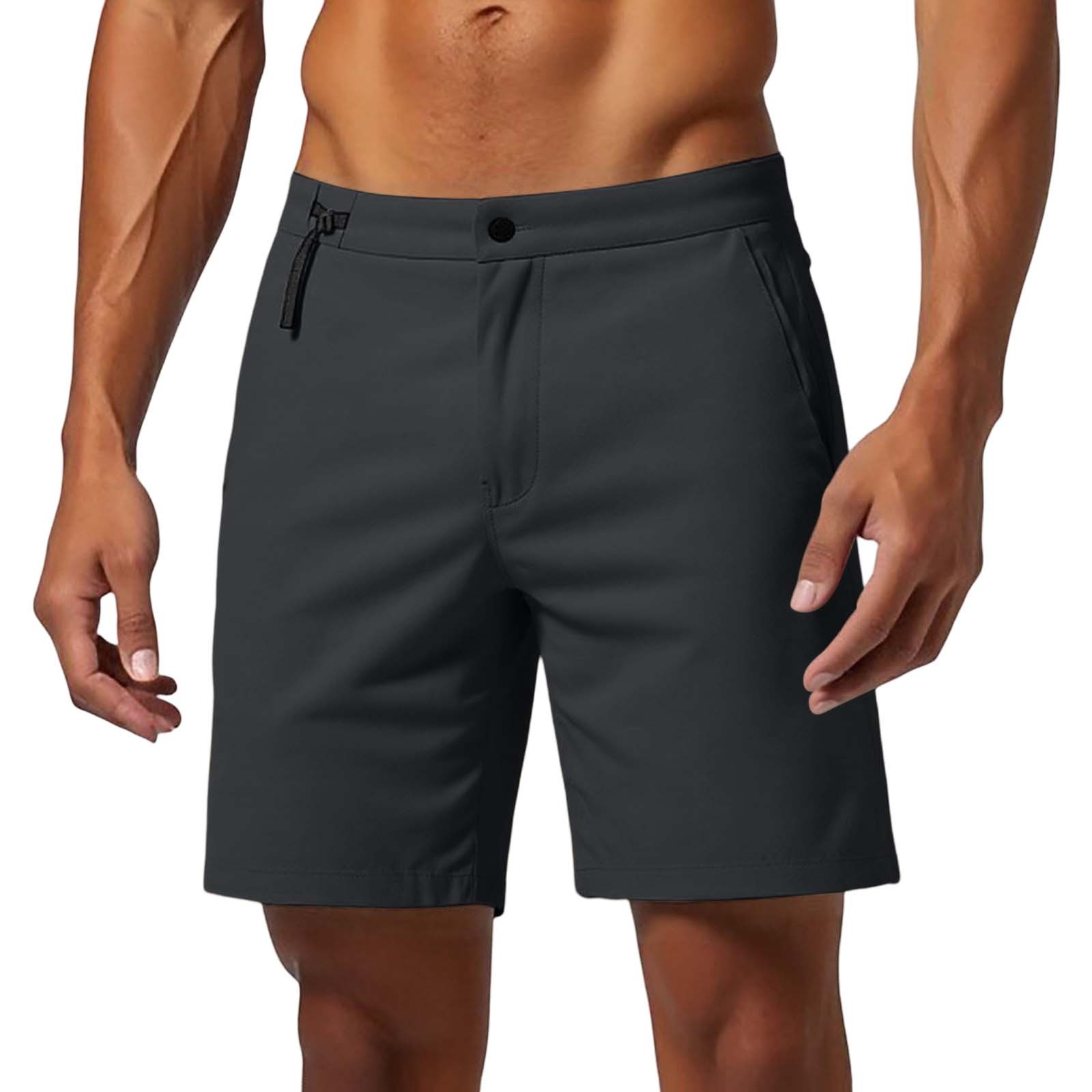 thumbnail image 4 of Pantalones deportivos de 3 cortes para hombre, para actividades al aire libre, de nailon y spandex ligeros, de secado rápido, con una longitud de 12,7 cm, para senderismo y actividades de ocio., 4 of 6